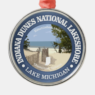 Indiana Dunes National Lakeshore Metal Tree Decoration