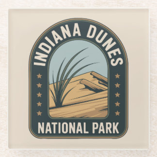 Indiana Dunes National Park Adventure Glass Coaster