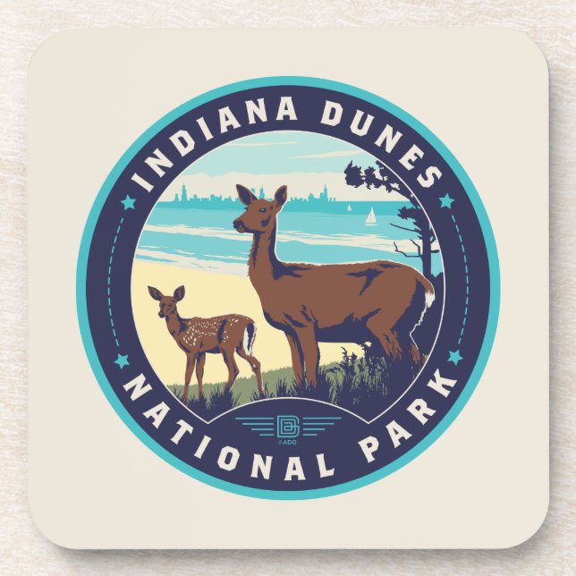 Indiana Dunes National Park Coaster (Front)