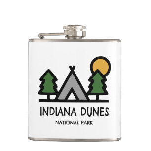 Indiana Dunes National Park Hip Flask
