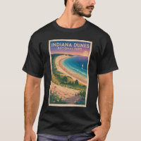 Indiana Dunes National Park Illustration Travel