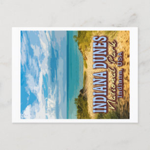 INDIANA DUNES NATIONAL PARK - INDIANA USA POSTCARD