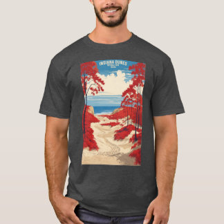 Indiana Dunes National Park Indiana USA Vintage Tr T-Shirt