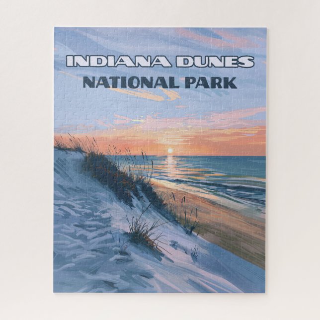 Indiana Dunes National Park Lake Michigan Jigsaw Puzzle (Vertical)