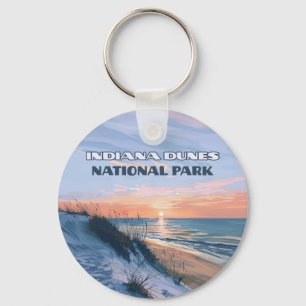 Indiana Dunes National Park Lake Michigan Key Ring