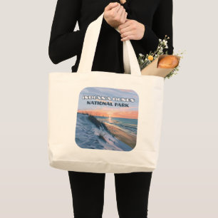 Indiana Dunes National Park Lake Michigan Large Tote Bag