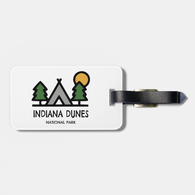 Indiana Dunes National Park Luggage Tag (Back Horizontal)