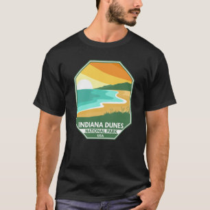 Indiana Dunes National Park Minimal Retro Emblem T-Shirt