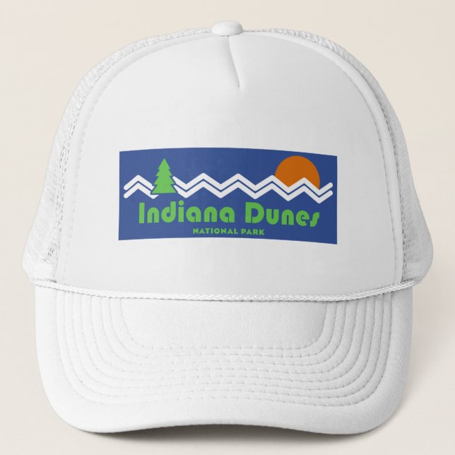Indiana Dunes National Park Retro Trucker Hat (Front)