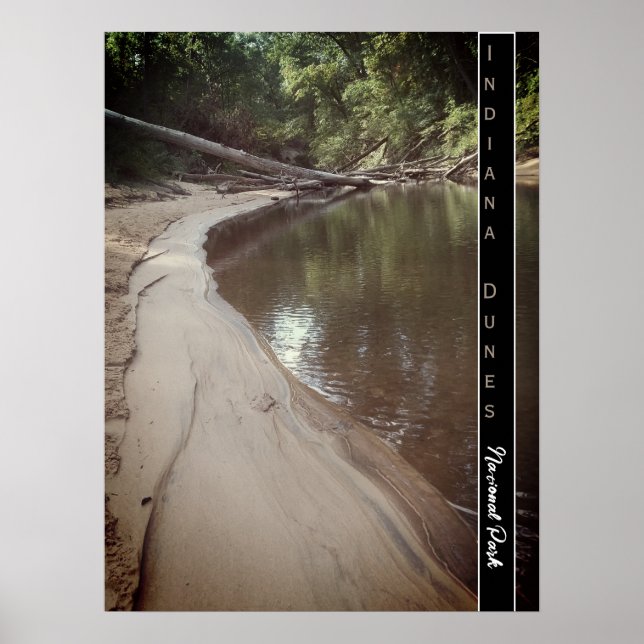 Indiana Dunes National Park Scenic Creek Photo Poster (Front)