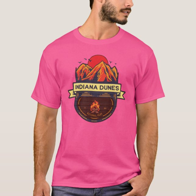 Indiana Dunes National Park Sun Mountains T-Shirt (Front)