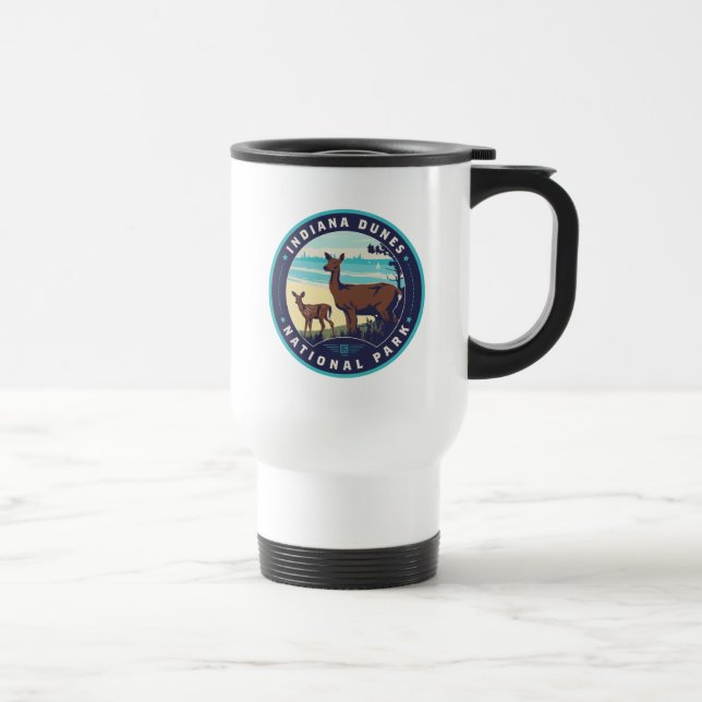 Indiana Dunes National Park Travel Mug (Right)