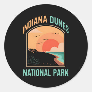 Indiana Dunes National Park Us Classic Round Sticker