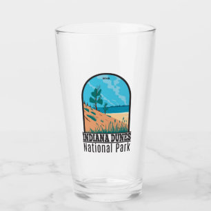 Indiana Dunes National Park Vintage Glass