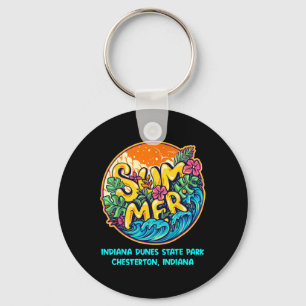 Indiana Dunes State Park Chesterton Indiana Summer Key Ring