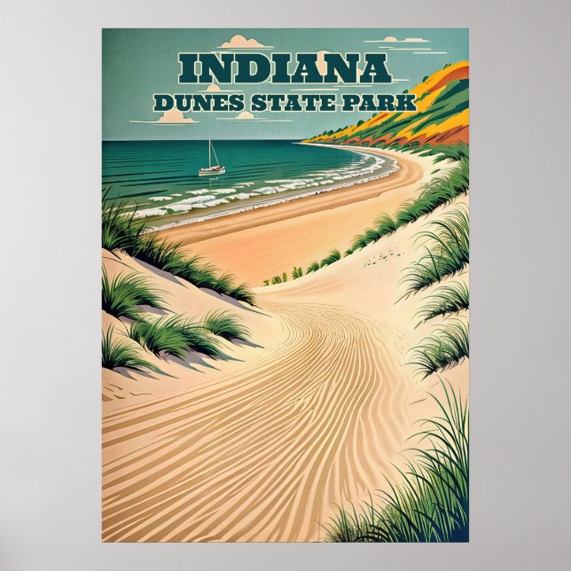 Indiana Dunes state park V03 Poster (Front)