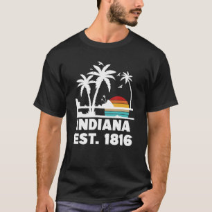Indiana Est 1816 Indiana American State 2 T-Shirt