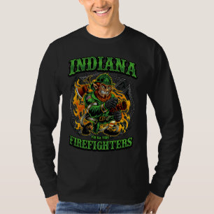 Indiana Firefighters Irish Fir Na Tine St Patricks T-Shirt