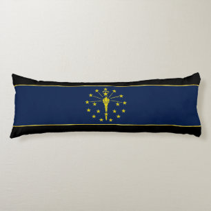 Indiana flag body cushion