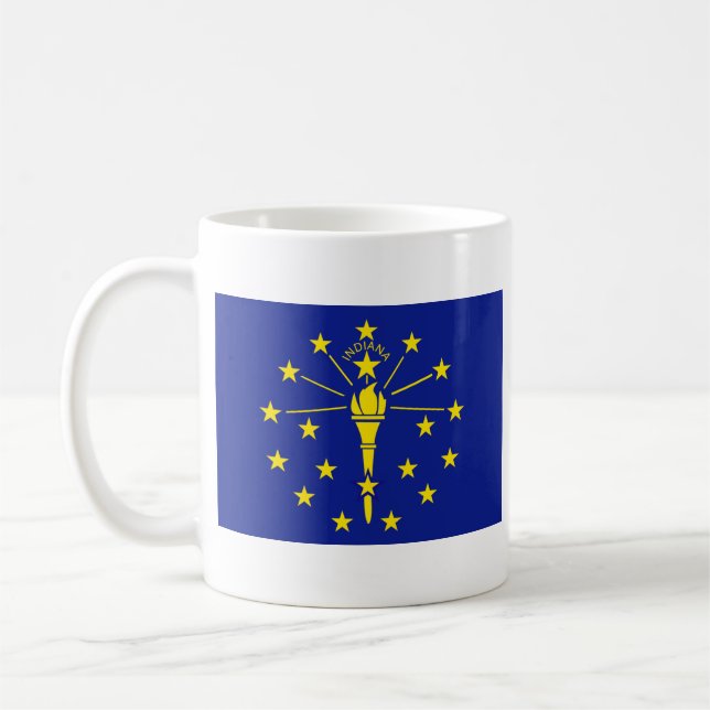 Indiana Flag + Map Mug (Left)
