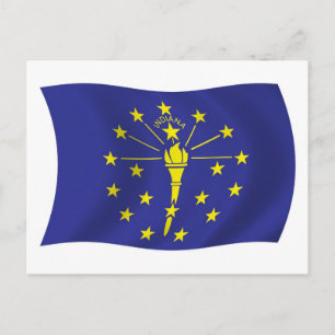 Indiana Flag Postcard