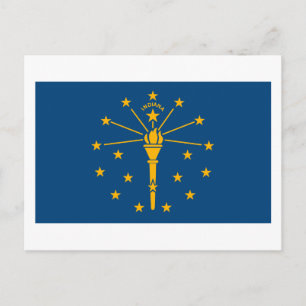 Indiana Flag Postcard