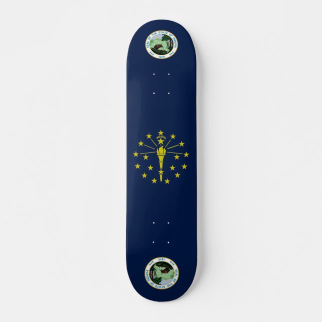 Indiana flag skateboard (Front)