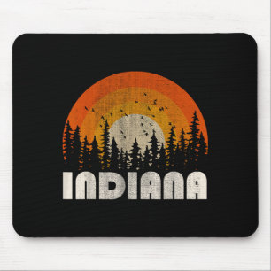 Indiana - funny nature vintage hiking 60s 70s 80s mouse mat