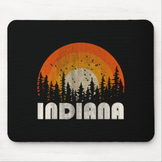 Indiana - funny nature vintage hiking 60s 70s 80s mouse mat
