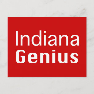 Indiana Genius Gifts Postcard