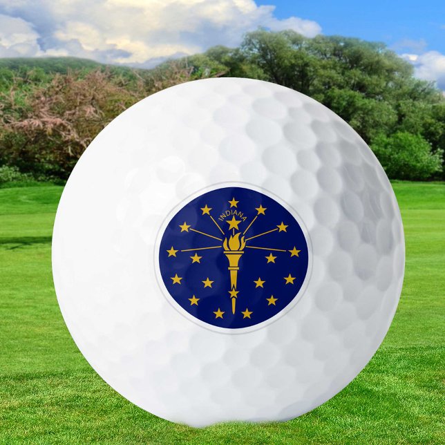 Indiana Golf Balls, state Flag / Patriots Golf Balls (Creator Uploaded)