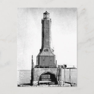 Indiana Harbour East Breakwater Lighthouse Postcard