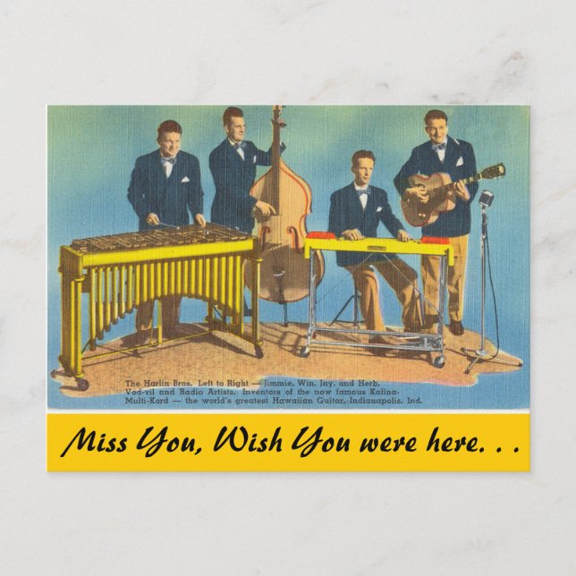 Indiana, Harlin Brothers, Indianapolis Postcard (Front)