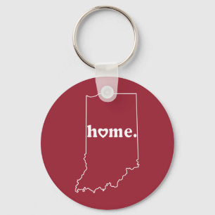 Indiana Home Key Ring