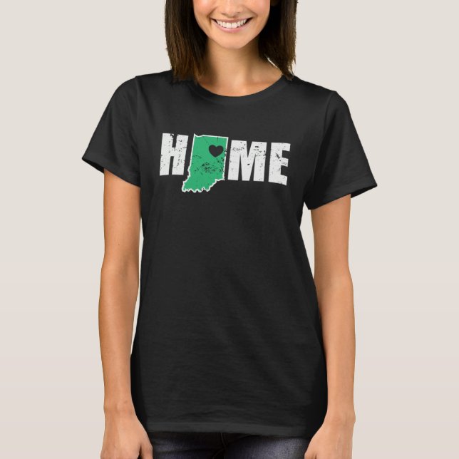 Indiana Home USA America State T-Shirt (Front)