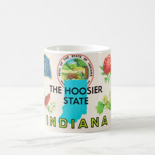 Indiana Hoosier Greeting Postcard Coffee Mug