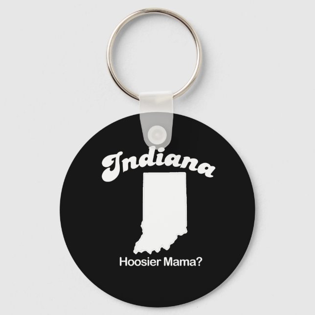 Indiana - Hoosier Mama T-shirt Key Ring (Front)