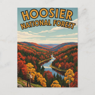 Indiana Hoosier National Forest Travel Postcard
