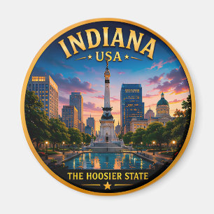 Indiana Hoosier State Midwest Pride 🌻 Magnet