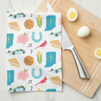 Indiana Icons Tea Towel