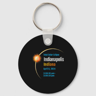Indiana In Total Solar Eclipse 2024 1 Key Ring