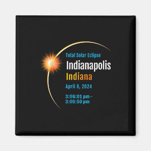 Indiana In Total Solar Eclipse 2024 1 Magnet