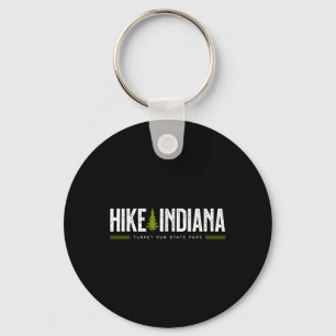 Indiana In Turkey Run State Park Hike Tree Retro G Key Ring