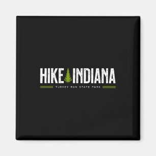 Indiana In Turkey Run State Park Hike Tree Retro G Magnet