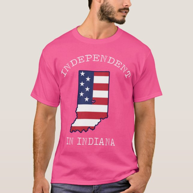 Indiana Independence Day 4th July Shirt (Front)