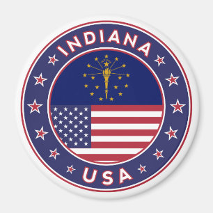 Indiana, Indiana t-shirt, Indiana sticker, Magnet