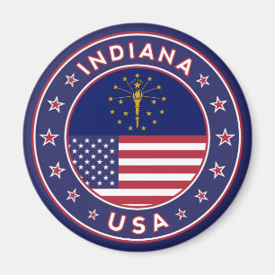 Indiana, Indiana t-shirt, Indiana sticker, Magnet