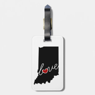 Indiana Love!  Gifts for IN Lovers Luggage Tag