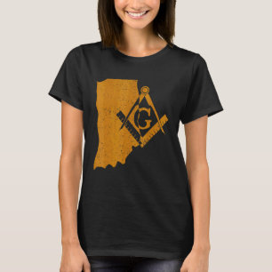 Indiana Masons Grand Lodge F&am Freemasons Father' T-Shirt