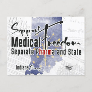 Indiana Medical Freedom 2nd Edition Postcard